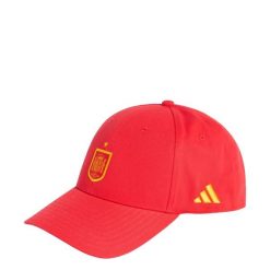 CZAPKA Z DASZKIEM HISZPANIA RFEF FOOTBALL. Czerwone czapki z daszkiem Adidas, z aplikacjami, z bawełny. Za 129.00 zł.