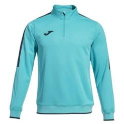 Bluza sportowa męska Joma Olimpiada. Niebieskie bluzy bez kaptura Joma, m, bez wzorów, z materiału, bez kaptura. Za 213.00 zł.