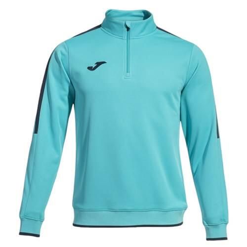 Bluza sportowa męska Joma Olimpiada. Niebieskie bluzy bez kaptura Joma, m, bez wzorów, z materiału, bez kaptura. Za 213.00 zł.