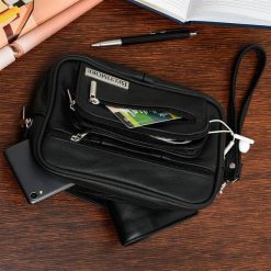 Męska SASZETKA do ręki POLSKA SKÓRA skórzana Beltimore G28. Torby na ramię bez wzorów, ze skóry, do ręki, bez dodatków. Za 119.90 zł.