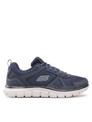 Skechers Sneakersy Scloric 52631/NVY Granatowy. Niebieskie buty sportowe casual Skechers, bez wzorów, z materiału, bez zapięcia. Za 199.99 zł.