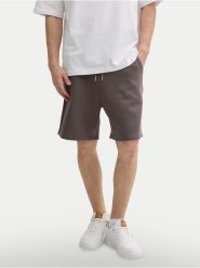 Tom Tailor Denim Szorty sportowe 1045584 Szary Regular Fit. Szare krótkie spodenki sportowe TOM TAILOR DENIM, m, bez wzorów, z bawełny. Za 99.99 zł.