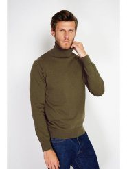 C& Jo Golf w kolorze khaki rozmiar: 50. Brązowe golfy C& Jo, bez wzorów, ze splotem, bez ramiączek. Za 152.99 zł.