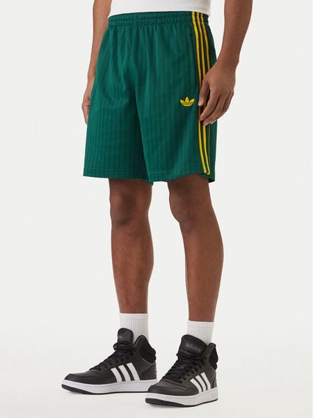 Adidas Szorty sportowe Firebird Engineered Stripes KS5504 Zielony Regular Fit. Zielone krótkie spodenki sportowe Adidas, m, bez wzorów, z syntetyku. Za 196.99 zł.