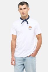 Męski T-Shirt Mustang Style Austin Bright White 1016495 2007. Białe t-shirty Mustang, m, bez wzorów, bez kołnierzyka, bez ramiączek. Za 79.99 zł.