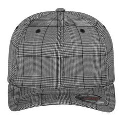 Czapka Z Daszkiem W Kratę Glen Plaid. Białe czapki z daszkiem FLEXFIT, bez wzorów, z elastanu. Za 73.99 zł.