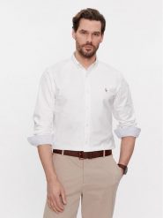 Polo Ralph Lauren Koszula 710767441007 Biały Slim Fit. Białe koszule Polo Ralph Lauren, m, bez wzorów, z bawełny, bez kołnierzyka, bez ramiączek. Za 479.99 zł.