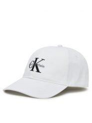 Calvin Klein Jeans Czapka z daszkiem LV04G5004G Biały. Białe czapki z daszkiem Calvin Klein Jeans, bez wzorów, z bawełny. Za 129.99 zł.
