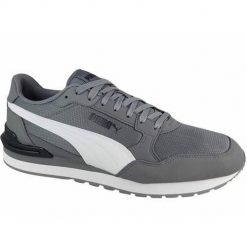 Buty do chodzenia męskie Puma St Runner V4 Mesh. Szare buty sportowe casual Puma, bez wzorów, z gumy, bez zapięcia. Za 359.99 zł.