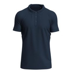 Męska Koszulka Polo Clive. Niebieskie koszulki polo sportowe Stedman, m, bez wzorów, bez kołnierzyka, bez ramiączek. Za 85.99 zł.