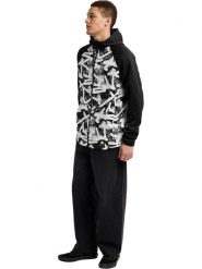 Burton Kurtka polarowa "Crown Weatherproof" w kolorze czarno-białym rozmiar: L. Białe kurtki Burton, l, bez wzorów, z polaru, bez kaptura. Za 254.95 zł.