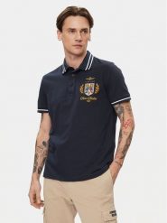 Aeronautica Militare Polo 241PO1764P199 Granatowy Regular Fit. Niebieskie koszulki polo Aeronautica Militare, m, bez wzorów, z bawełny, bez kołnierzyka, bez ramiączek. Za 869.99 zł.
