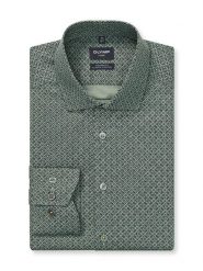 OLYMP Koszula "Luxor" - Modern fit - w kolorze ciemnozielonym rozmiar: 41. Zielone koszule Olymp, bez wzorów, z bawełny, bez kołnierzyka, bez ramiączek. Za 126.45 zł.