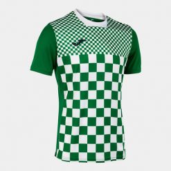 Koszulka Joma Flag zielono-biała, S. Białe t-shirty sportowe Joma, bez wzorów, z meshu, bez ramiączek, do piłki nożnej. Za 148.99 zł.
