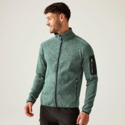 Męski polar Newhill z zamkiem błyskawicznym. Niebieskie bluzy z polaru Regatta, m, bez wzorów, z dzianiny, bez kaptura. Za 99.99 zł.