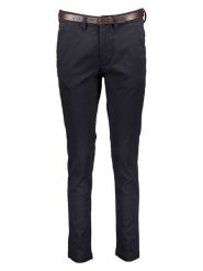 Jack & Jones Spodnie chino "Pstmarco" w kolorze granatowym rozmiar: W34/L34. Niebieskie eleganckie spodnie Jack & Jones, l, ze skóry. Za 113.99 zł.