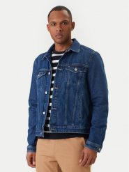 Tommy Hilfiger Kurtka jeansowa MW0MW42629 Niebieski Regular Fit. Niebieskie kurtki Tommy Hilfiger, l, bez wzorów, z bawełny, bez kaptura. Za 649.99 zł.