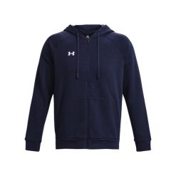 Polarowa bluza z kapturem zapinana na zamek Under Armour Rival. Białe bluzy z kapturem Under Armour, xl, bez wzorów, z polaru, z kapturem. Za 312.50 zł.