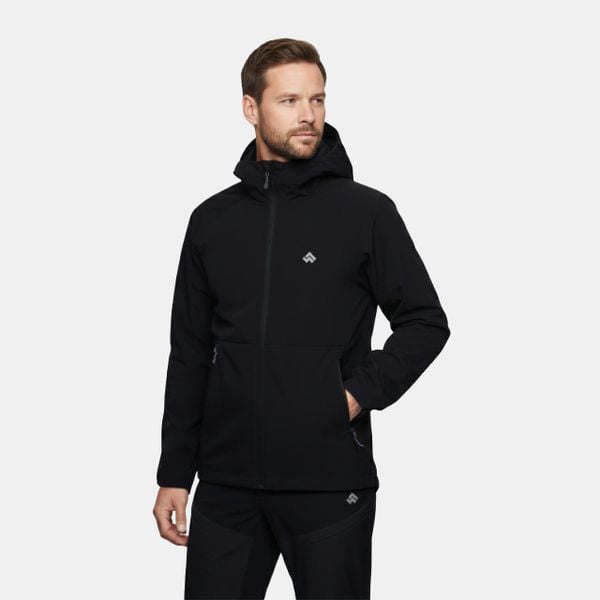 Kurtka męska utralekka softshell Alpinus Arbent. Czarne kurtki Alpinus, m, bez wzorów, z softshellu, bez kaptura. Za 249.00 zł.