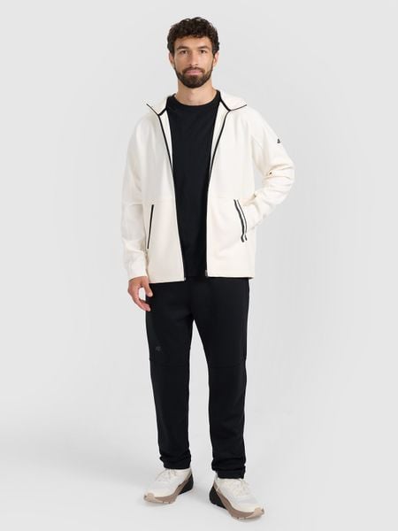4F Spodnie dresowe joggery męskie - czarne S. Czarne joggery i bojówki 4F, m, bez wzorów, z dresówki. Za 189.99 zł.