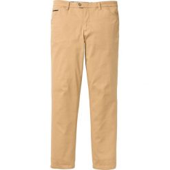 Spodnie chino Regular Fit bonprix beżowy. Eleganckie spodnie marki bonprix. Za 129.99 zł.