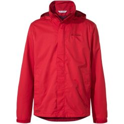 Kurtka przeciwdeszczowa męska Vaude Escape Light Jacket. Czerwone kurtki Vaude, m, bez wzorów, z softshellu, bez kaptura. Za 387.99 zł.
