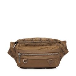 Nerka Guess. Brązowe saszetki i nerki Guess, z aplikacjami. Za 369.99 zł.