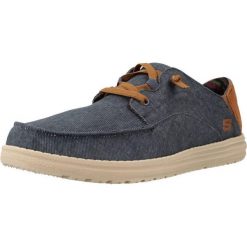 Buty SKECHERS MELSON - MOC TOE Niebieski. Niebieskie buty trekkingowe Skechers, bez wzorów, z tkaniny, bez zapięcia, trekkingowe, skechers sport. Za 290.00 zł.