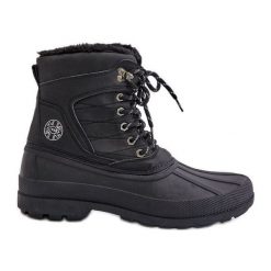 Śniegowce Męskie Lee Cooper LCJ-24-44-2872M Czarne. Czarne śniegowce z materiału, bez zapięcia. Za 233.24 zł.