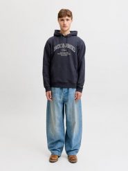 Jack & Jones Bluza w kolorze granatowym rozmiar: XL. Niebieskie bluzy Jack & Jones, xl, bez wzorów, z kapturem. Za 124.95 zł.