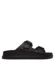 Blauer Klapki S6HOLLEY02 Czarny. Czarne klapki Blauer, ze skóry. Za 199.99 zł.