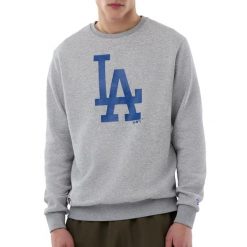 Bluza Dodgers NOS MLB Regular Crew HGRNVY. Szare bluzy New Era, m, bez wzorów, bez kaptura. Za 250.00 zł.