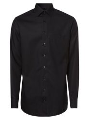OLYMP Luxor modern Fit Koszula z bardzo długim rękawem Mężczyźni Modern Fit Bawełna czarny kołnierzyk kent, 38. Czarne koszule OLYMP Luxor modern Fit, m, bez wzorów, z bawełny, bez kołnierzyka, bez ramiączek. Za 279.95 zł.