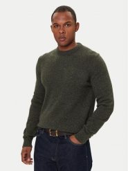 Barbour Sweter Essential Tisbury MKN0844GN79 Zielony Regular Fit. Zielone swetry rozpinane Barbour, m, bez wzorów, z wełny, bez kołnierzyka, bez ramiączek. Za 439.99 zł.