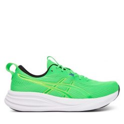 Buty do biegania Asics. Zielone buty do biegania ASICS, bez wzorów, bez zapięcia, do biegania. Za 489.99 zł.