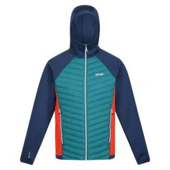 Męska Kurtka Hybrydowa Andreson VII. Niebieskie kurtki Regatta, m, bez wzorów, z puchu, bez kaptura. Za 136.99 zł.