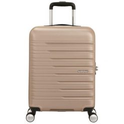 Walizka podróżna American Tourister Flashline Spinner 55 34. Brązowe walizki American Tourister, bez wzorów, z materiału. Za 419.99 zł.