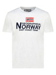 Geographical Norway Koszulka "Jacky" w kolorze jasnoszarym rozmiar: S. Szare bezrękawniki Geographical Norway, s, bez wzorów, z bawełny, bez kołnierzyka, bez ramiączek. Za 51.45 zł.