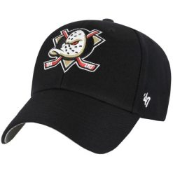 Czapka z daszkiem dla dorosłych 47 NHL Anaheim Ducks Cap. Czarne czapki z daszkiem 47 Brand, bez wzorów, z materiału. Za 109.99 zł.