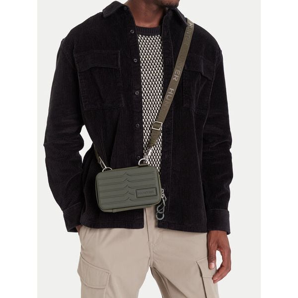 Saszetka Hunter. Zielone torby na ramię Hunter, bez wzorów, bez dodatków. Za 117.99 zł.