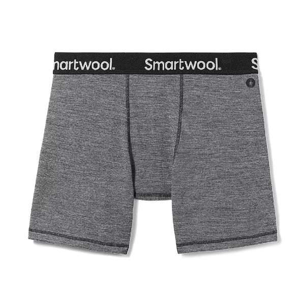 Bokserki męskie Smartwool Boxer Brief. Szare bokserki Smartwool, m, bez wzorów, z wełny. Za 159.99 zł.
