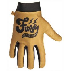 Rękawiczki rowerowe Bmx/ hulajnoga Fuse Omega. Brązowe rękawiczki Fuse, bez wzorów. Za 161.99 zł.