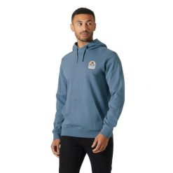 Bluza z kapturem Helly Hansen Massif Graphic. Niebieskie bluzy z kapturem Helly Hansen, m, bez wzorów, z kapturem. Za 350.50 zł.