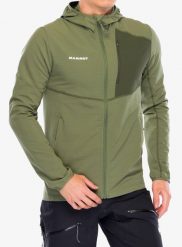 Bluza z kapturem Mammut Madris Light ML Hooded Jacket. Zielone bluzy z kapturem Mammut, xl, bez wzorów, z materiału, z kapturem. Za 736.00 zł.