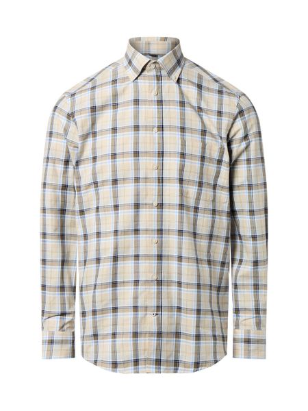 Nils Sundström koszula casual Mężczyźni Regular Fit Bawełna niebieski, XL. Niebieskie koszule Nils Sundström, m, bez wzorów, z bawełny, bez kołnierzyka, bez ramiączek. Za 159.95 zł.