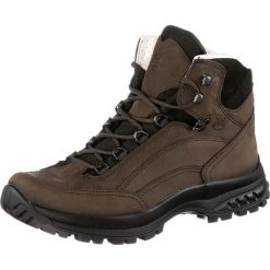 Skórzane buty turystyczne w kolorze brązowym. Buty trekkingowe marki Lowa, Hanwag, Merrell & Co. W wyprzedaży za 461.95 zł.