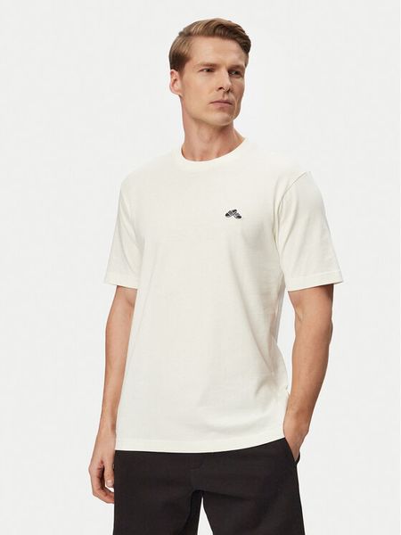 Adidas T-Shirt Summer Slides Sport Graphic JZ5000 Biały Regular Fit. Białe t-shirty sportowe Adidas, bez wzorów, z bawełny, bez ramiączek. Za 88.99 zł.