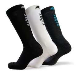 Skarpety Fresh Cut - zestaw 3 par. Białe skarpetki sportowe FJORK MERINO, bez wzorów, z elastanu. W wyprzedaży za 189.00 zł.