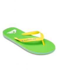 Klapki dla Mężczyzn MOLOKAI CORE Zielony. Zielone klapki Quiksilver, z gumy. Za 89.99 zł.
