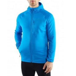 Bluza trekkingowa techniczna męska Viking Jukon Hoodie z kapturem na zamek. Niebieskie bluzy z kapturem Viking, m, bez wzorów, z kapturem. Za 274.79 zł.